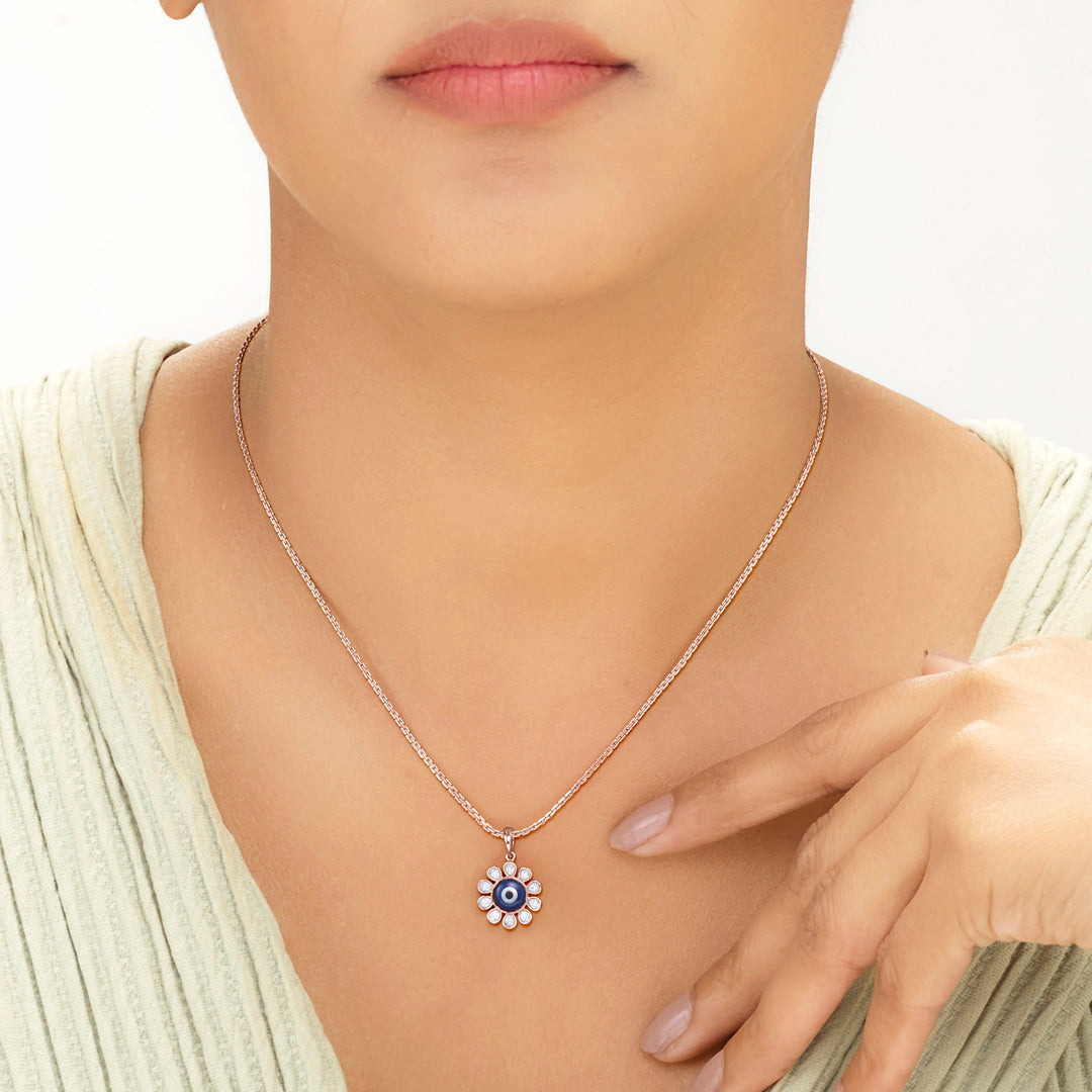 Nazar Amulet Modern Pendant Diamond Jewellery