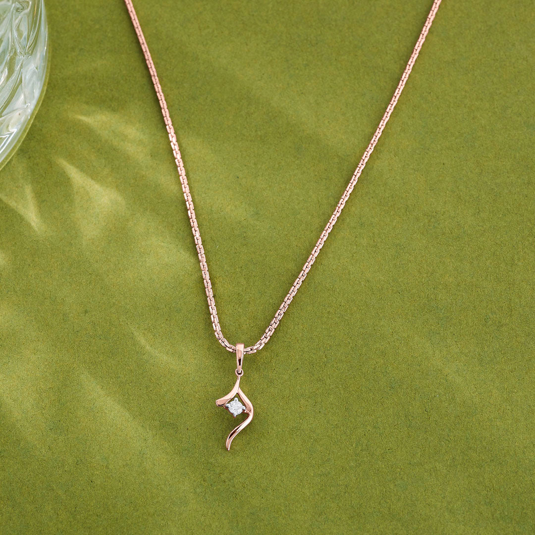 Modern Shankha Modern Pendant Diamond Jewellery