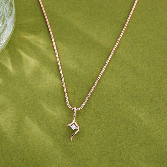 Modern Shankha Modern Pendant Diamond Jewellery