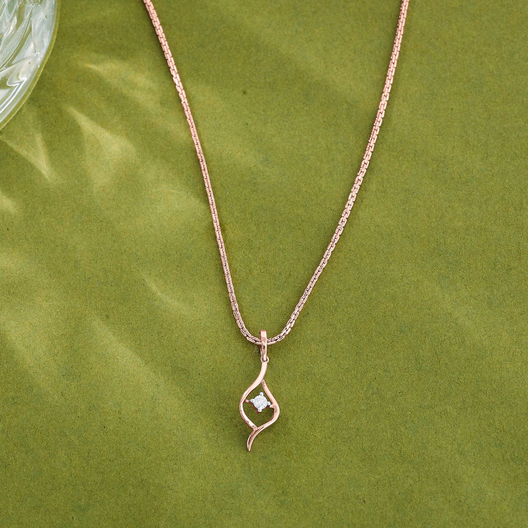 Classic Shankha Modern Pendant Diamond Jewellery