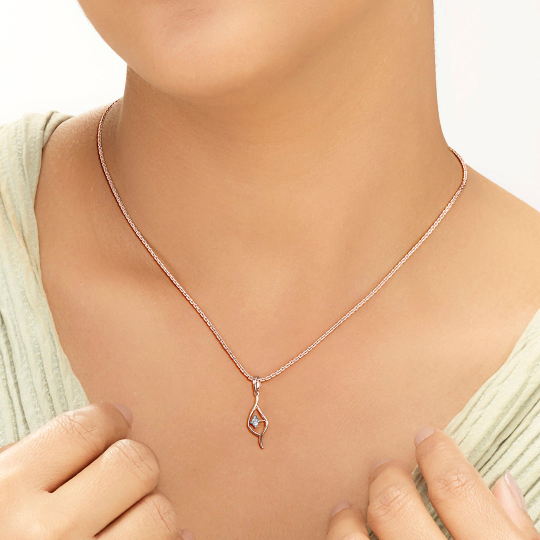 Classic Shankha Modern Pendant Diamond Jewellery