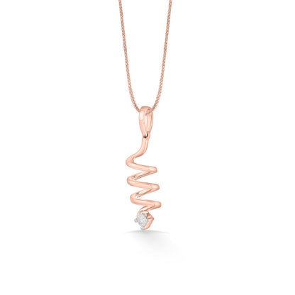Spiral Tornado Modern Pendant Diamond Jewellery