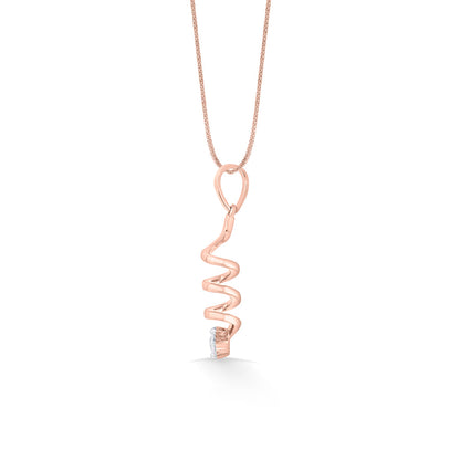 Spiral Tornado Modern Pendant Diamond Jewellery