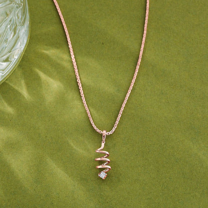 Spiral Tornado Modern Pendant Diamond Jewellery