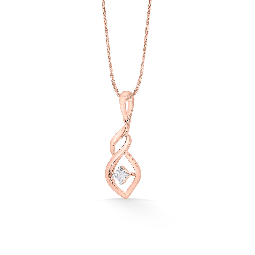 shankha charm modern pendant diamond jewellery