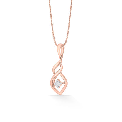 Shankha Charm Modern Pendant Diamond Jewellery