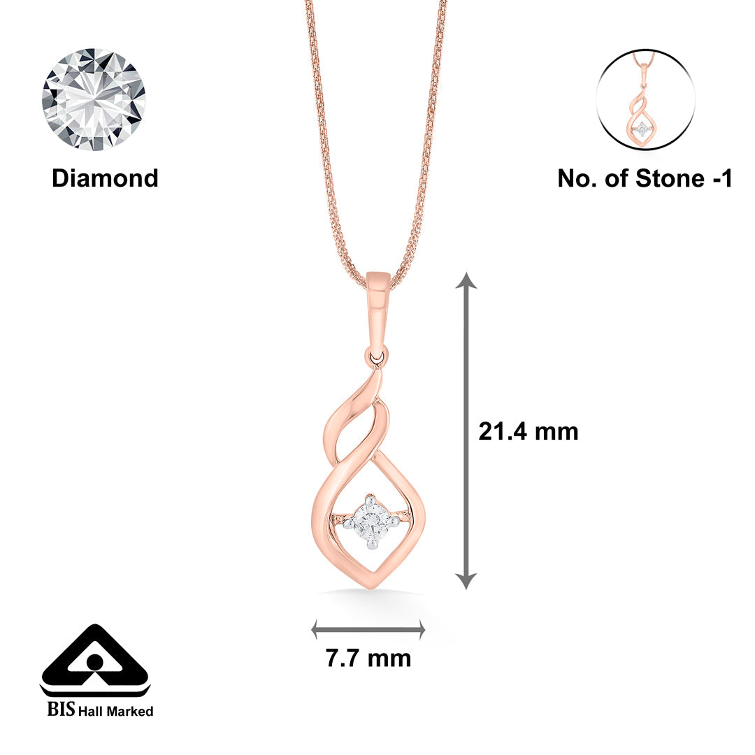 shankha charm modern pendant diamond jewellery