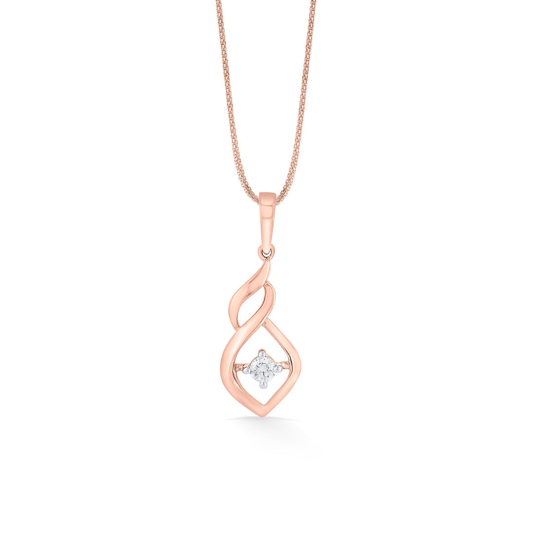 shankha charm modern pendant diamond jewellery