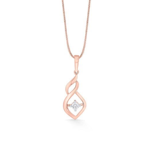 Shankha Charm Modern Pendant Diamond Jewellery