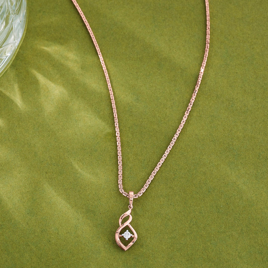 Shankha Charm Modern Pendant Diamond Jewellery