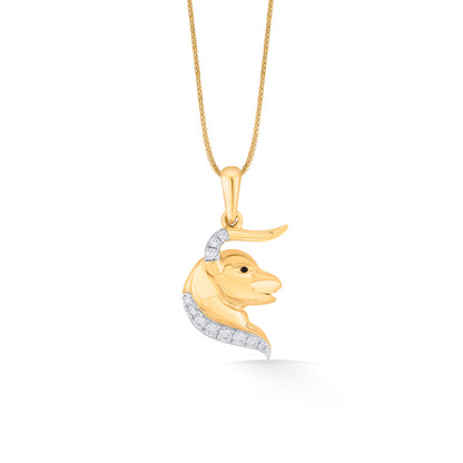 Taurus Charm Zodiac Pendant Diamond Jewellery
