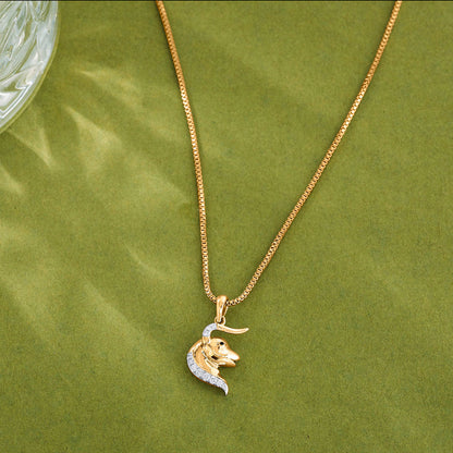 Taurus Charm Zodiac Pendant Diamond Jewellery