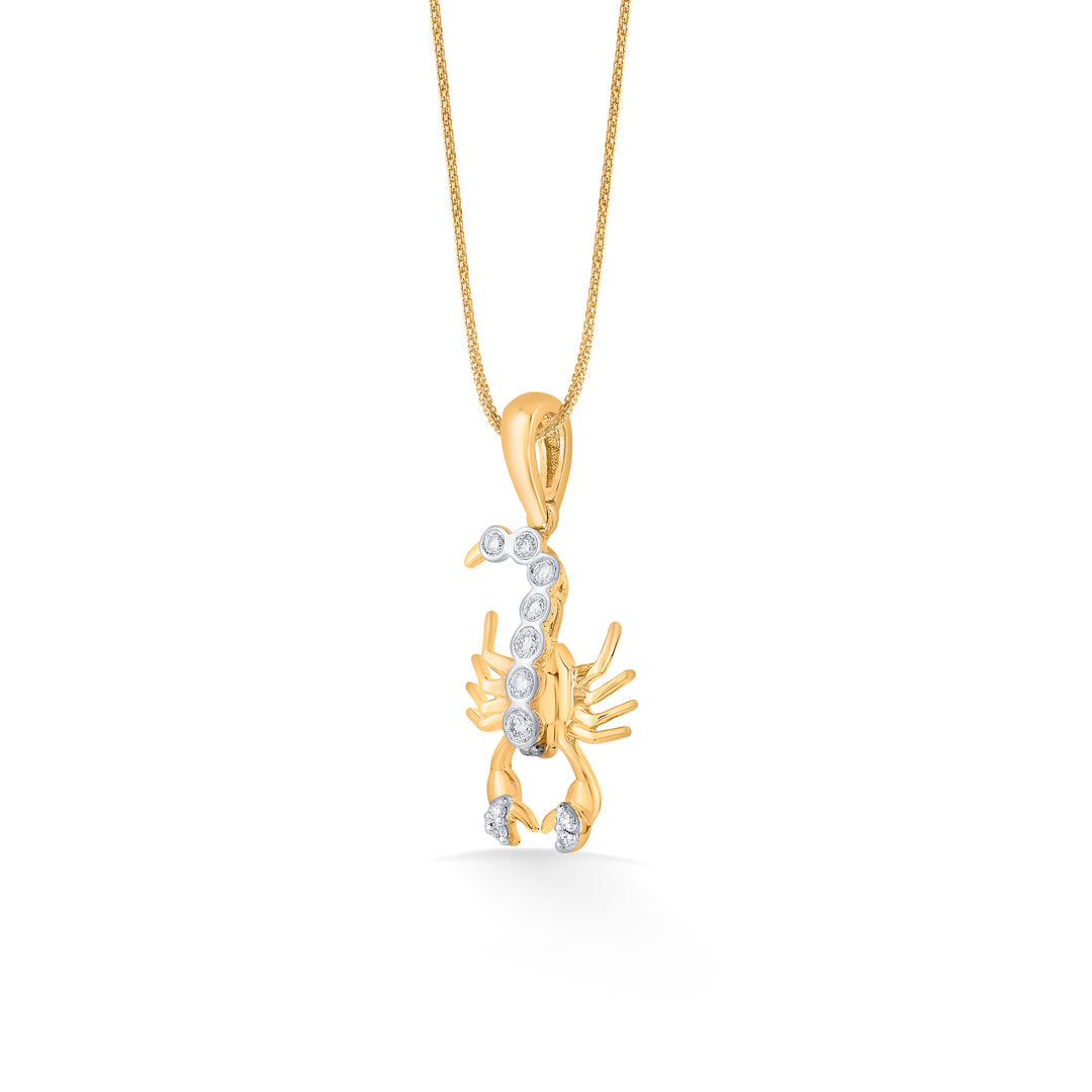 scorpio charm zodiac pendant diamond jewellery