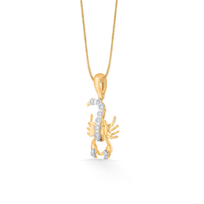 Scorpio Charm Zodiac Pendant Diamond Jewellery