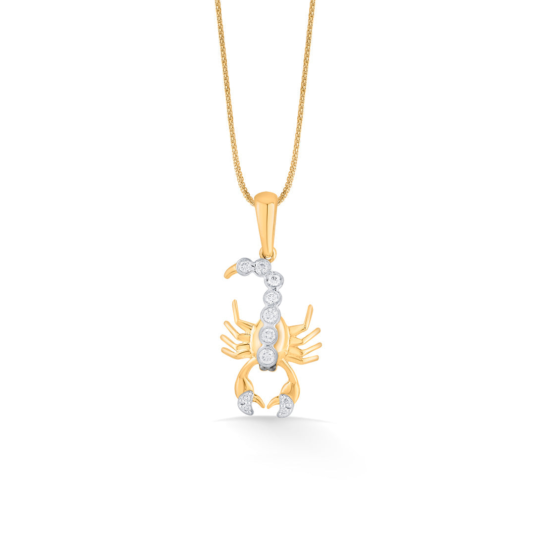 scorpio charm zodiac pendant diamond jewellery