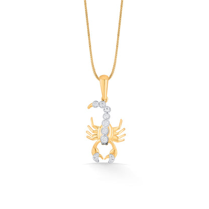 Scorpio Charm Zodiac Pendant Diamond Jewellery
