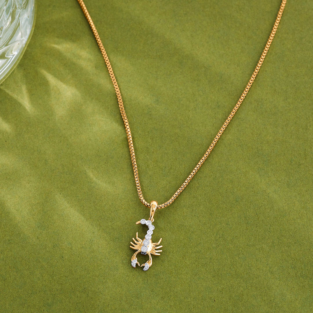 scorpio charm zodiac pendant diamond jewellery