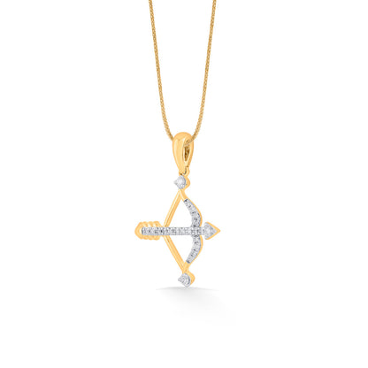 Sagittarius Charm Zodiac Pendant Diamond Jewellery