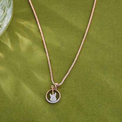 Guitar Rockstar Modern Pendant Diamond Jewellery