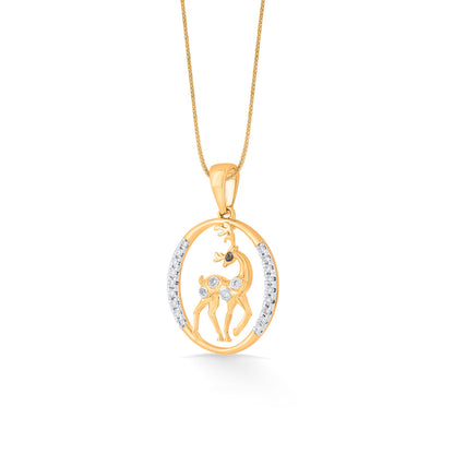Doe Charm Modern Pendant Diamond Jewellery