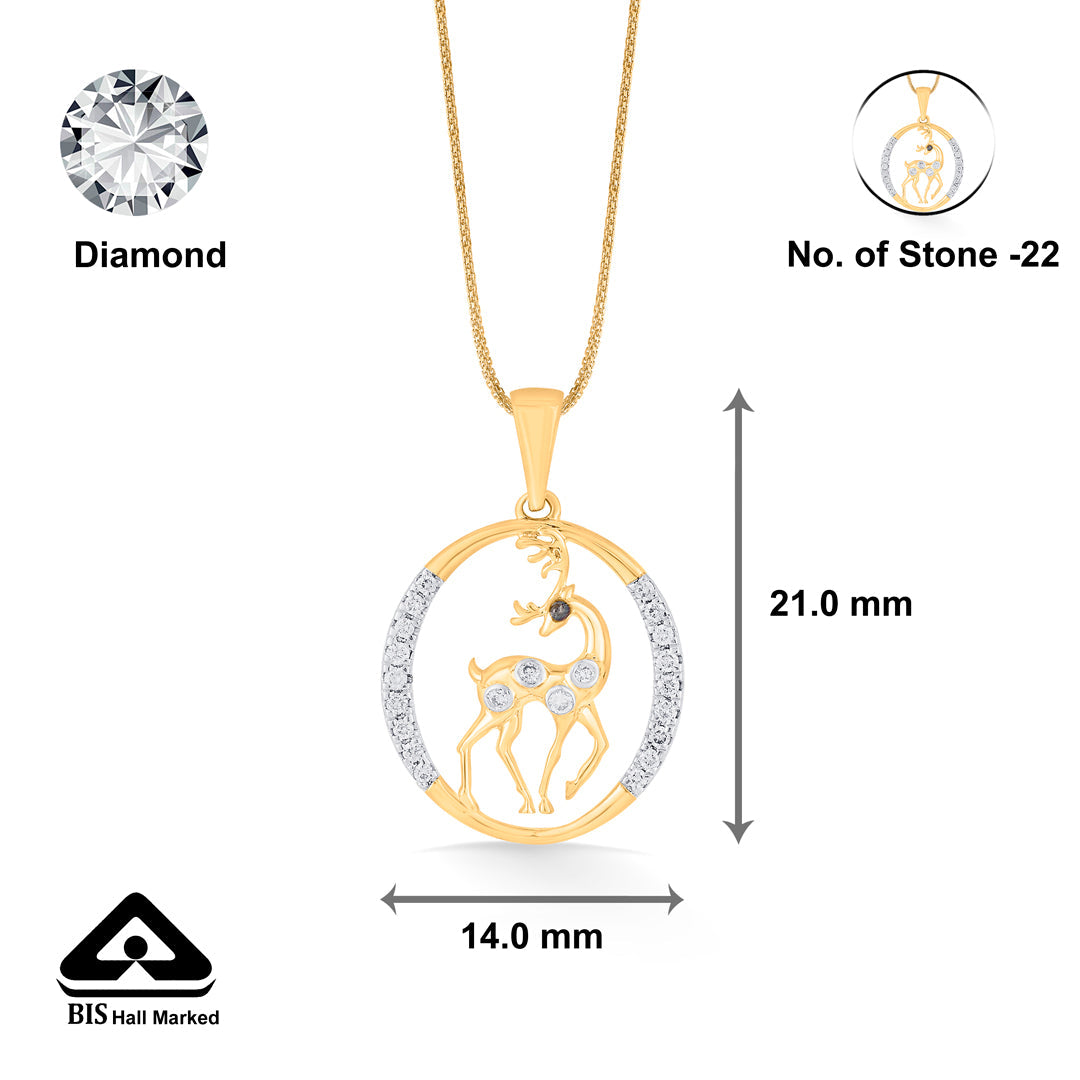 doe charm modern pendant diamond jewellery