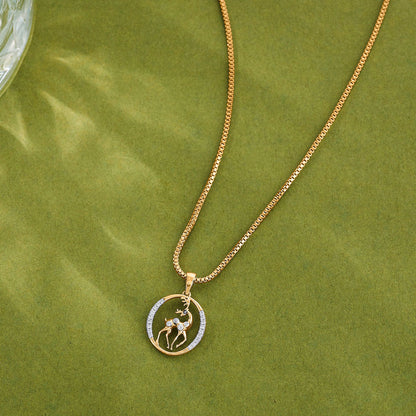 Doe Charm Modern Pendant Diamond Jewellery