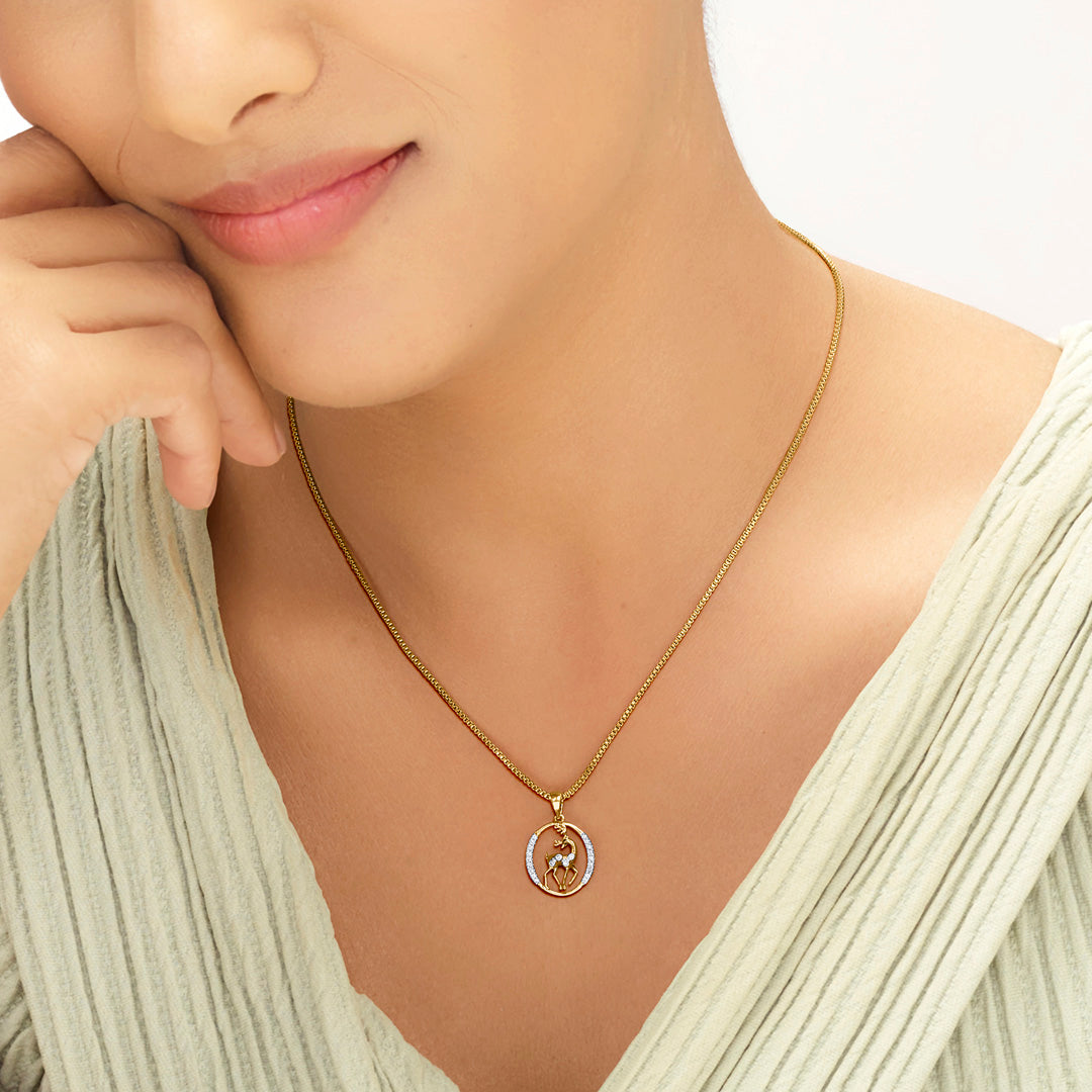 Doe Charm Modern Pendant Diamond Jewellery