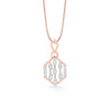 Hexagonal Links Classic Pendant Diamond Jewellery