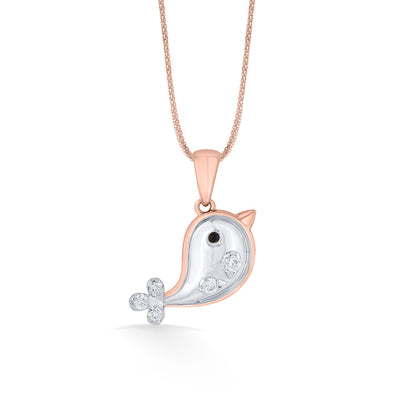 Cute Dolphin Kids Pendant Diamond Jewellery
