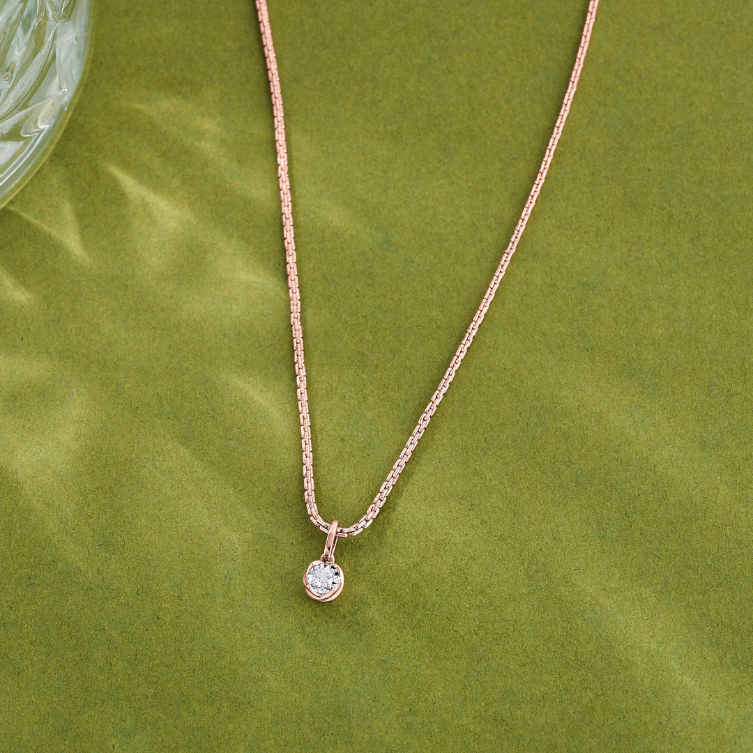 Moonlight Circle Casual Pendant Diamond Jewellery