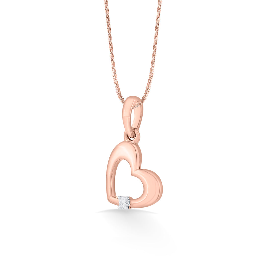 cute heart heart pendant diamond jewellery