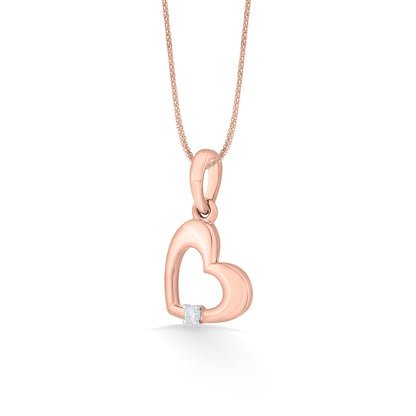 Cute Heart Heart Pendant Diamond Jewellery
