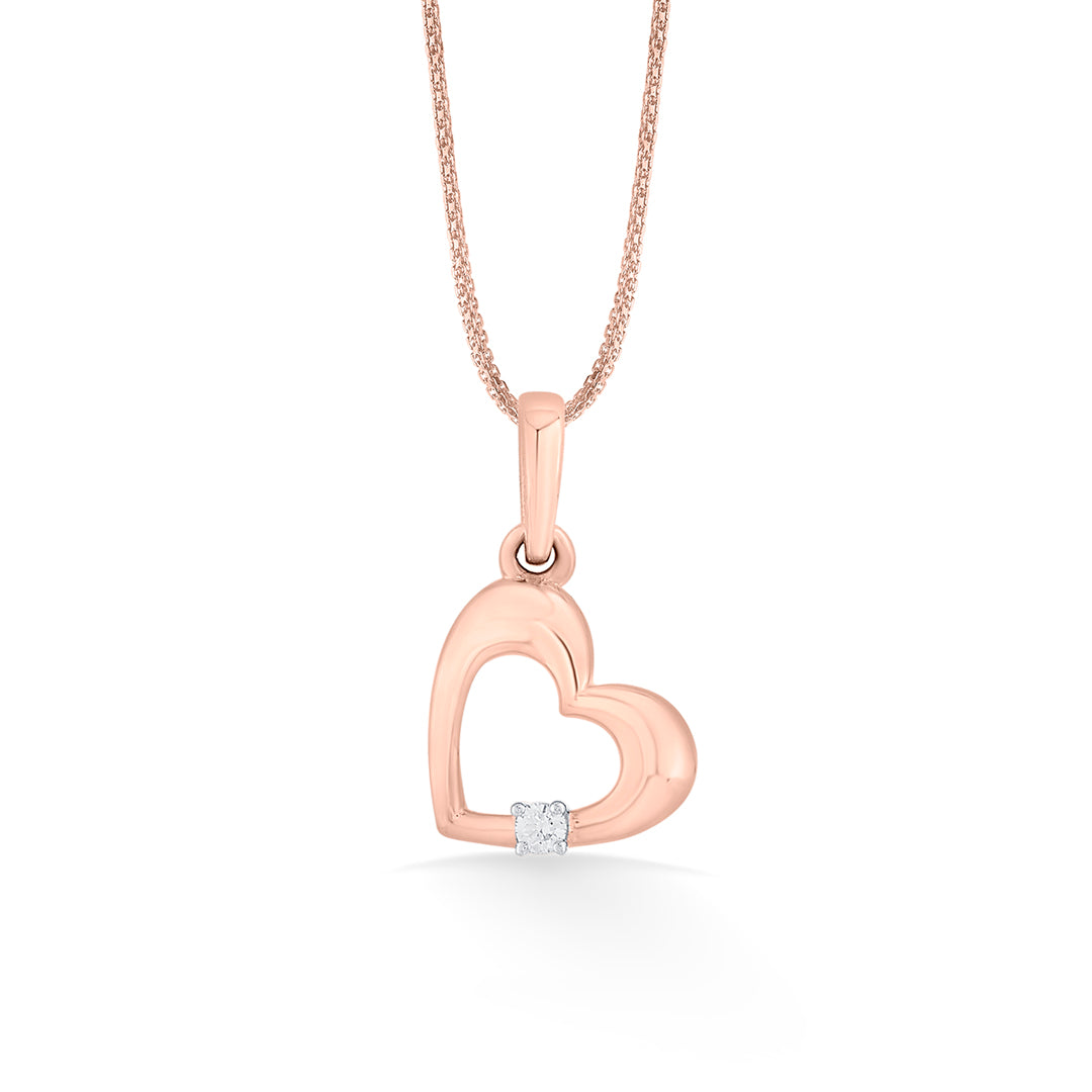 cute heart heart pendant diamond jewellery