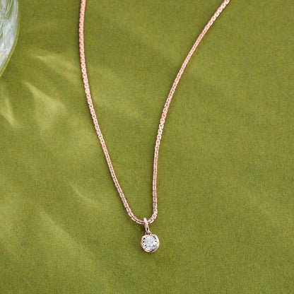 Moon Circle Casual Pendant Diamond Jewellery