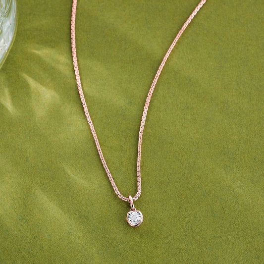 Moon Circle Casual Pendant Diamond Jewellery