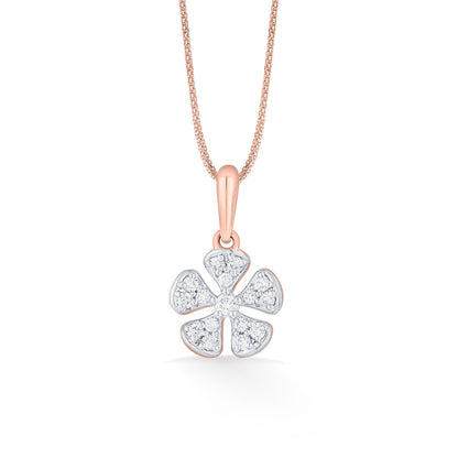 Floral Charm Casual Pendant Diamond Jewellery