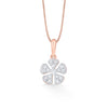 Floral Charm Casual Pendant Diamond Jewellery