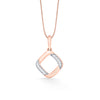 Tilted Square Casual Pendant Diamond Jewellery