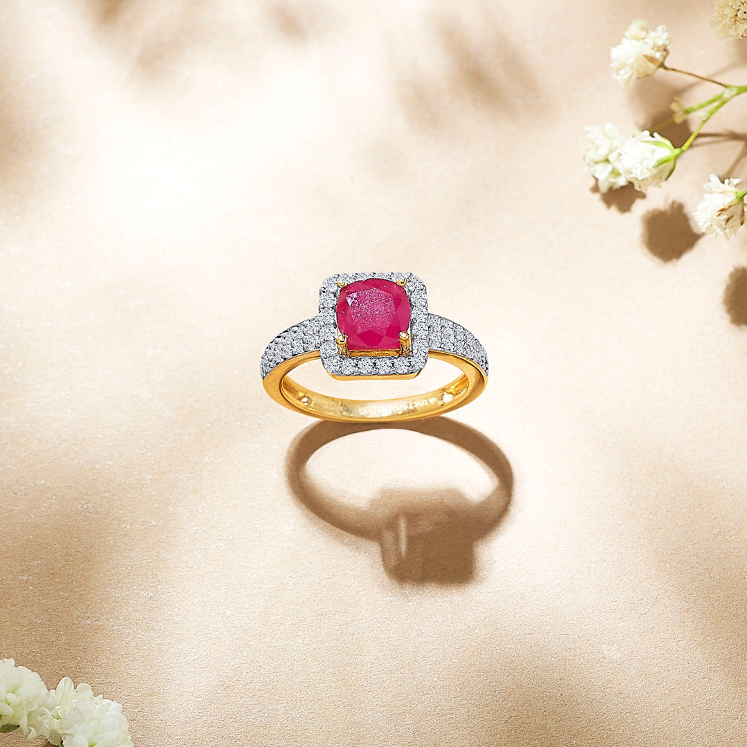 Rubessa Crown Gold & Diamond Ring