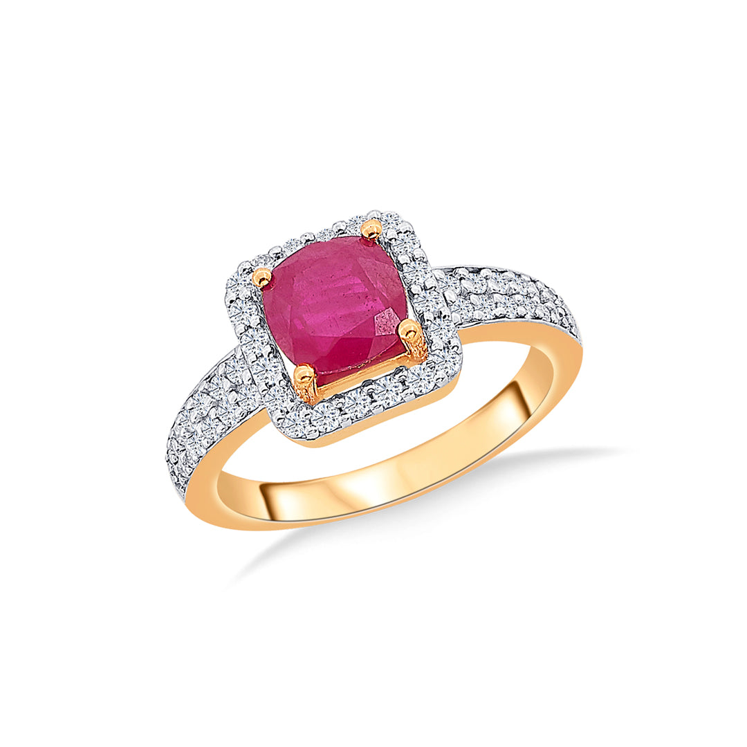Rubessa Crown Gold & Diamond Ring