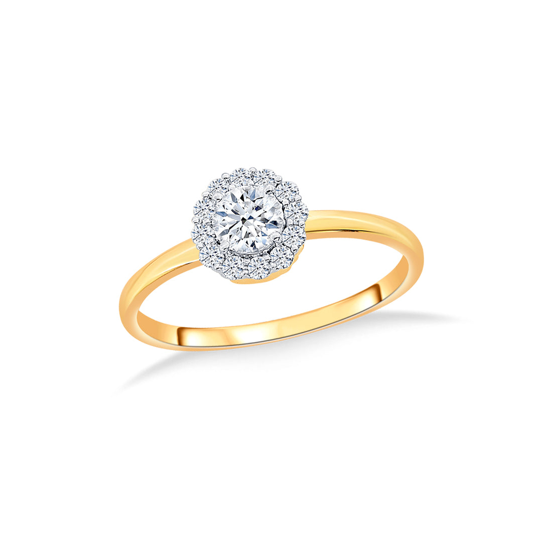 Circlet of Beauty Yellow Gold & Diamond Ring for Women