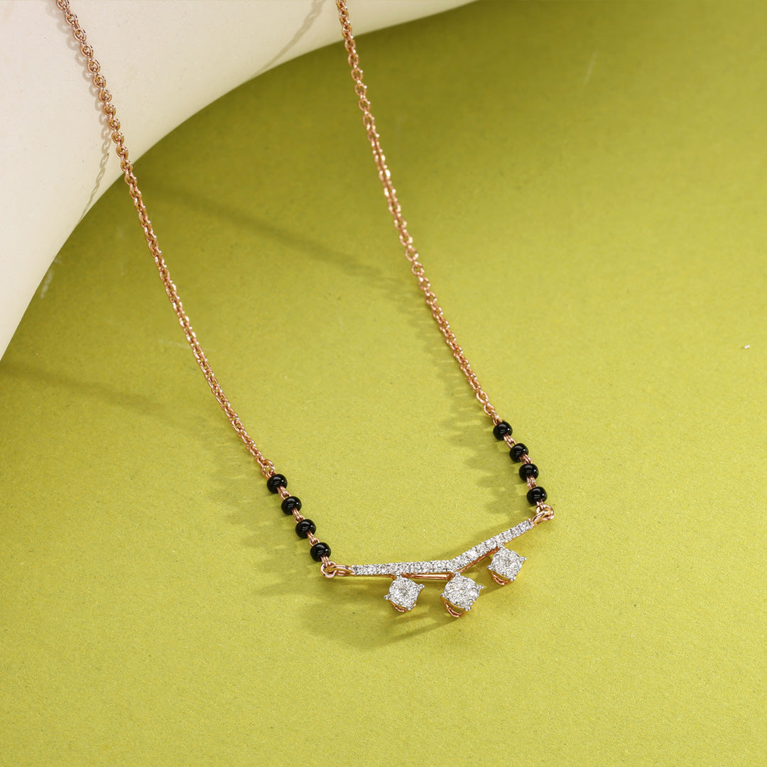 timeless spark diamond mangalsutra tanmaniya