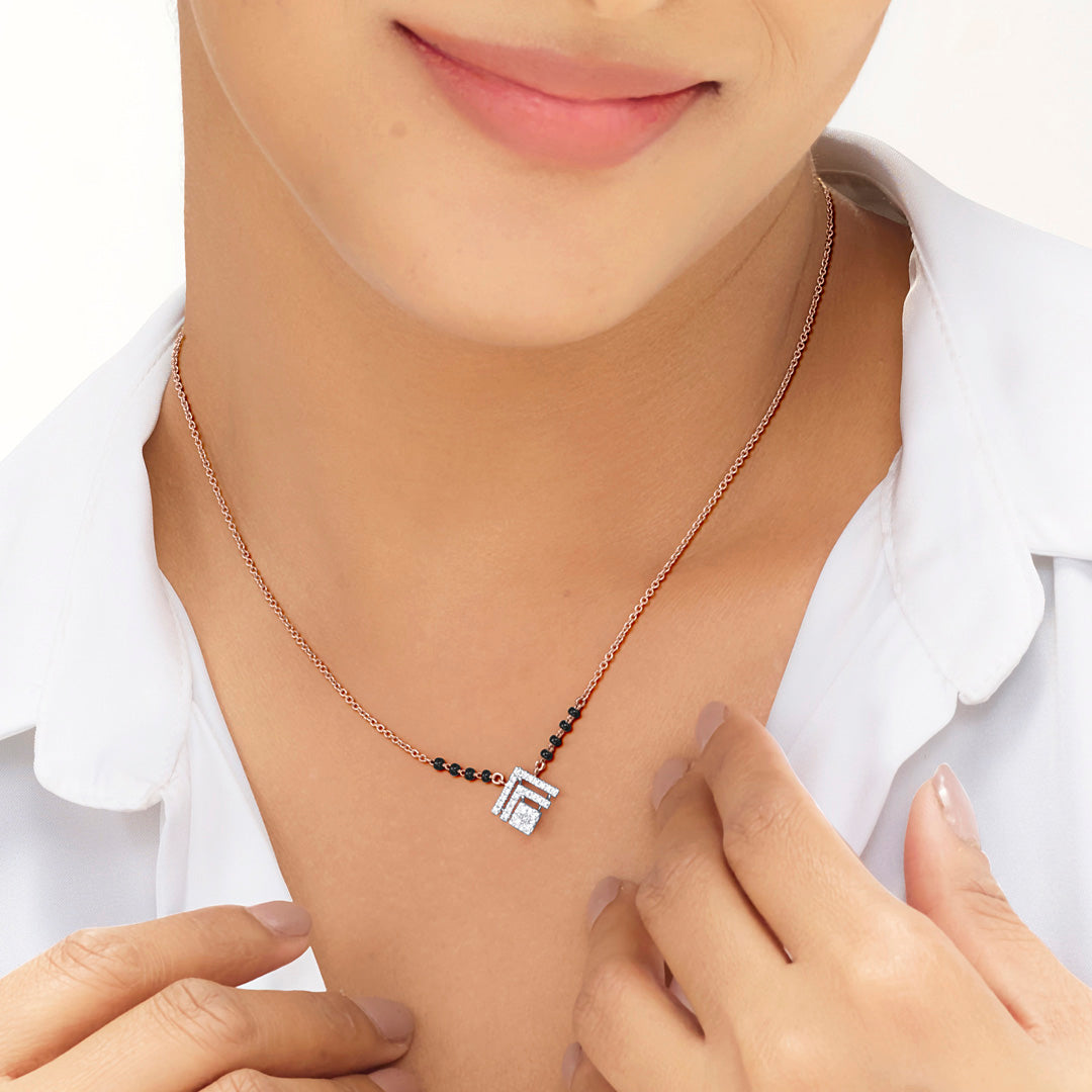 Eternal Nova Diamond Mangalsutra Tanmaniya