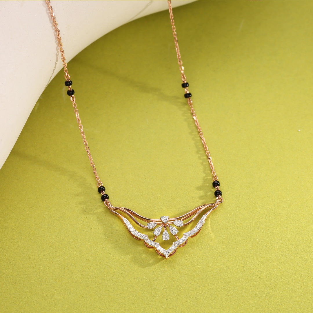 luminous grace diamond mangalsutra tanmaniya