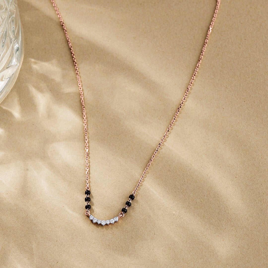 Forever Gleam Diamond Mangalsutra Tanmaniya