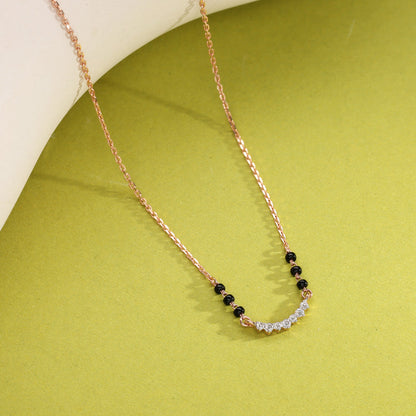 Forever Gleam Diamond Mangalsutra Tanmaniya