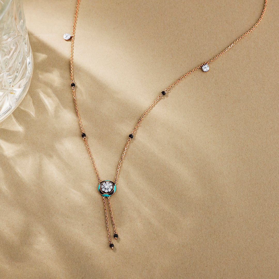 Timeless Aura Diamond Mangalsutra Tanmaniya