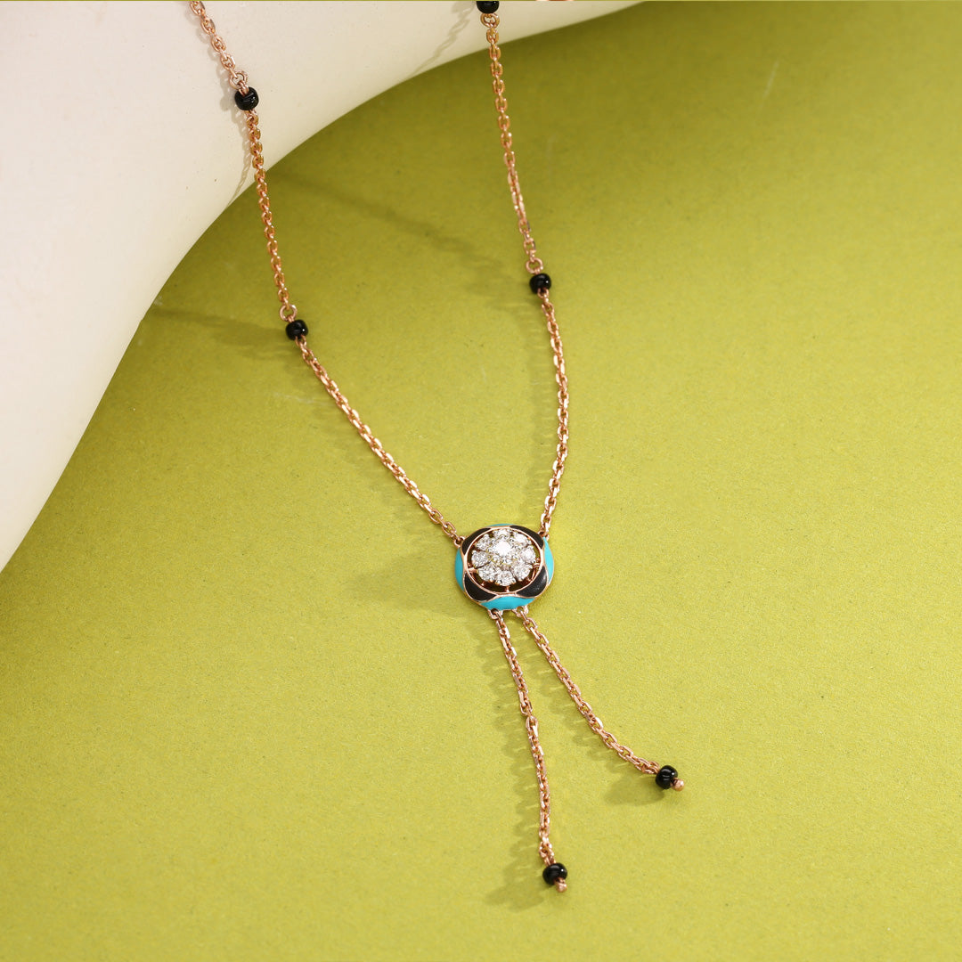 timeless aura diamond mangalsutra tanmaniya