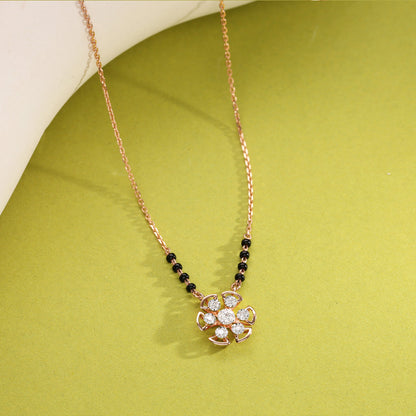 Eternal Blossom Diamond Mangalsutra Tanmaniya