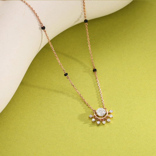 Timeless Glint Diamond Mangalsutra Tanmaniya
